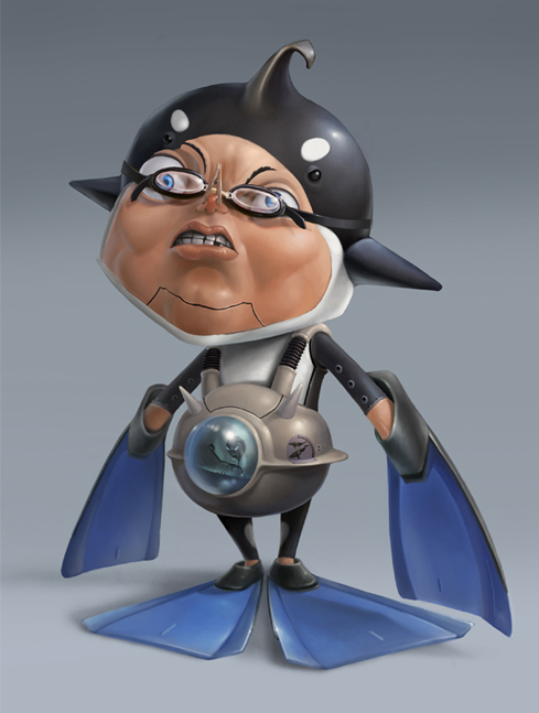 i1a150 Character design : UFO team