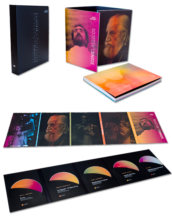 iconoclassicos Iconoclássicos, dvd case & book – design by Jader Rosa