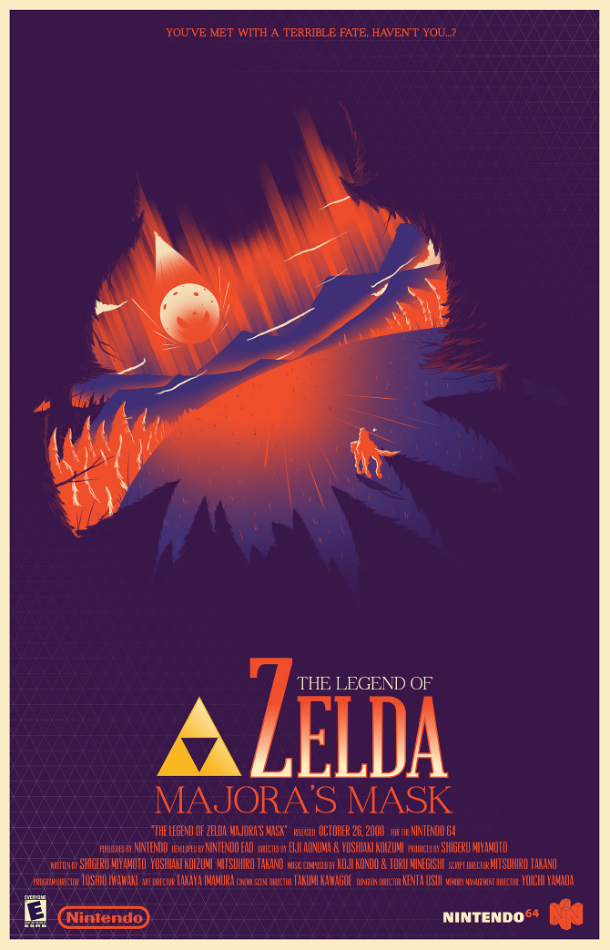 majoras mask web Gaming Posters by Marinko Milosevski