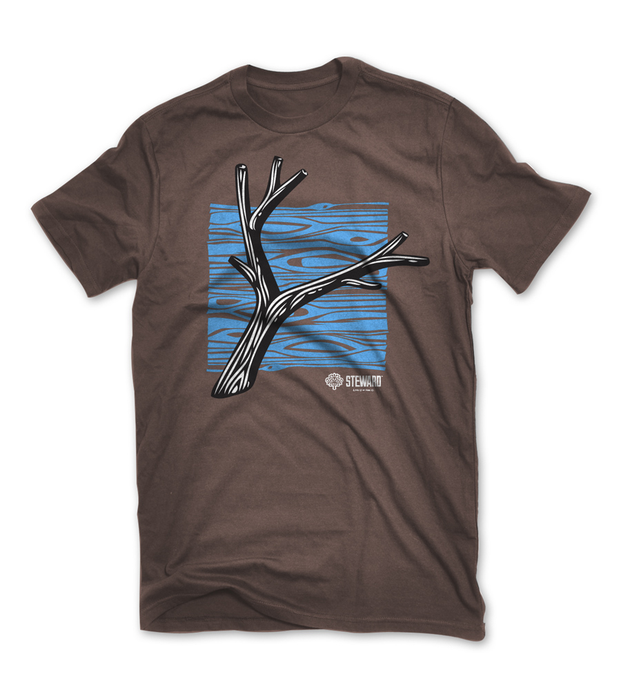 steward15a driftwood   T shirt by Steward