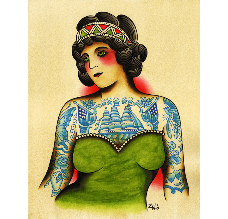 Tattoo Paintings by Zach Nelligan tattoo paintings by zach nelligan a Tattoo Paintings by Zach Nelligan