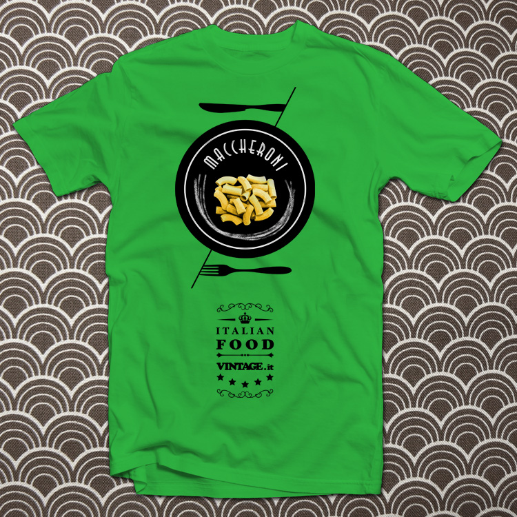 Maccheroni t shirt Cucina italiana collection vintage cucina italiana 05 maccheroni Maccheroni t shirt Cucina italiana collection