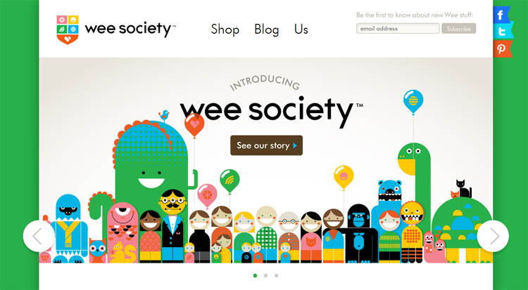 Web Design Inspiration #15 wee society des Web Design Inspiration #15