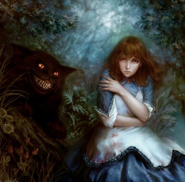Digital Paintings by Eva Soulu wonderland by lamp ag600 592 Digital Paintings by Eva Soulu