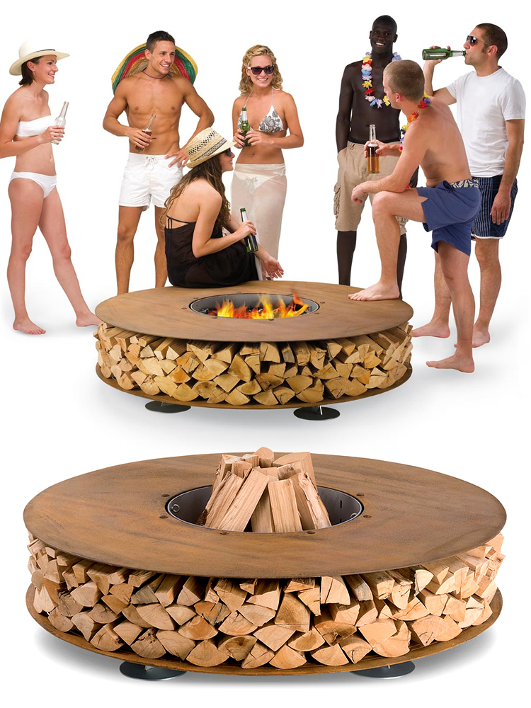 zero outdoor fireplace ak47design Zero Outdoor Fireplace, by AK47 Design