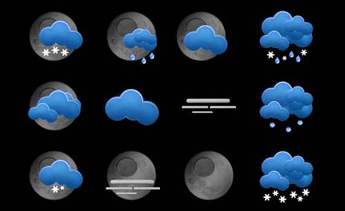 1.free weather icons 30 Sets Of Really Attractive Yet Free Weather Icons