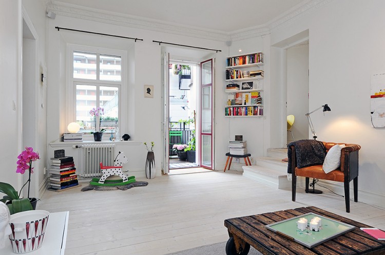 A Two and Half Room Scandinavian Apartment with a Cozy Balcony 15 750x498 A Two and Half Room Scandinavian Apartment with a Cozy Balcony