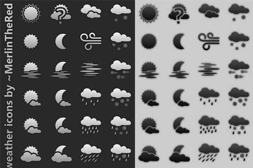 3.free weather icons 30 Sets Of Really Attractive Yet Free Weather Icons