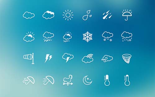 34.free weather icons 30 Sets Of Really Attractive Yet Free Weather Icons