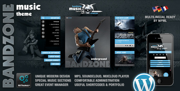 Newest Wordpress Themes You Must check Bandzone Wordpress Theme made by Musicians Newest Wordpress Themes You Must check