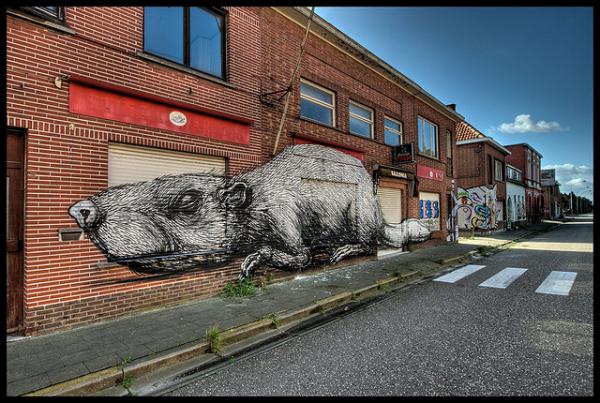  Abandoned Belgian Town Becomes Covered in Street Art 