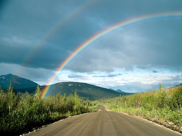 Denali Highway Alaska by Rich Reid 20+ Gorgeous Rainbow Photography Examples