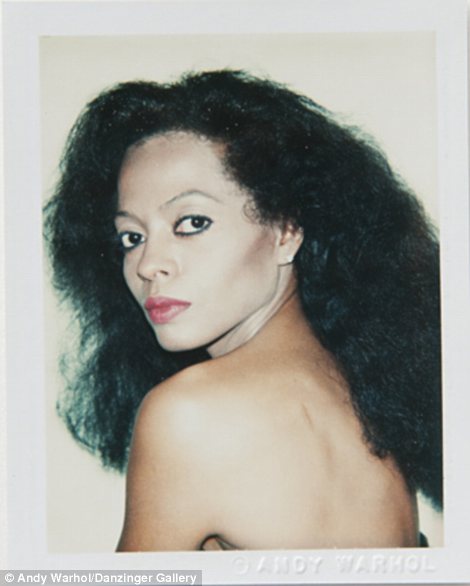 Diana Ross 1981 Celebrity Polaroid Portraits by Andy Warhol