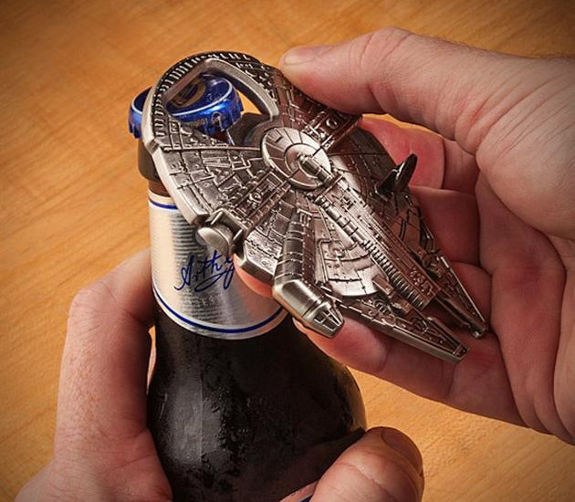 Bottle Opener Designed as Star Wars Millennium Falcon Bottle Opener Designed as Star Wars Millennium Falcon