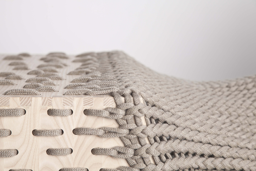 Experimental furniture design with textiles Kata Monus Kata Monus experimental ashwood storage unit 5 Experimental furniture design with textiles Kata Monus