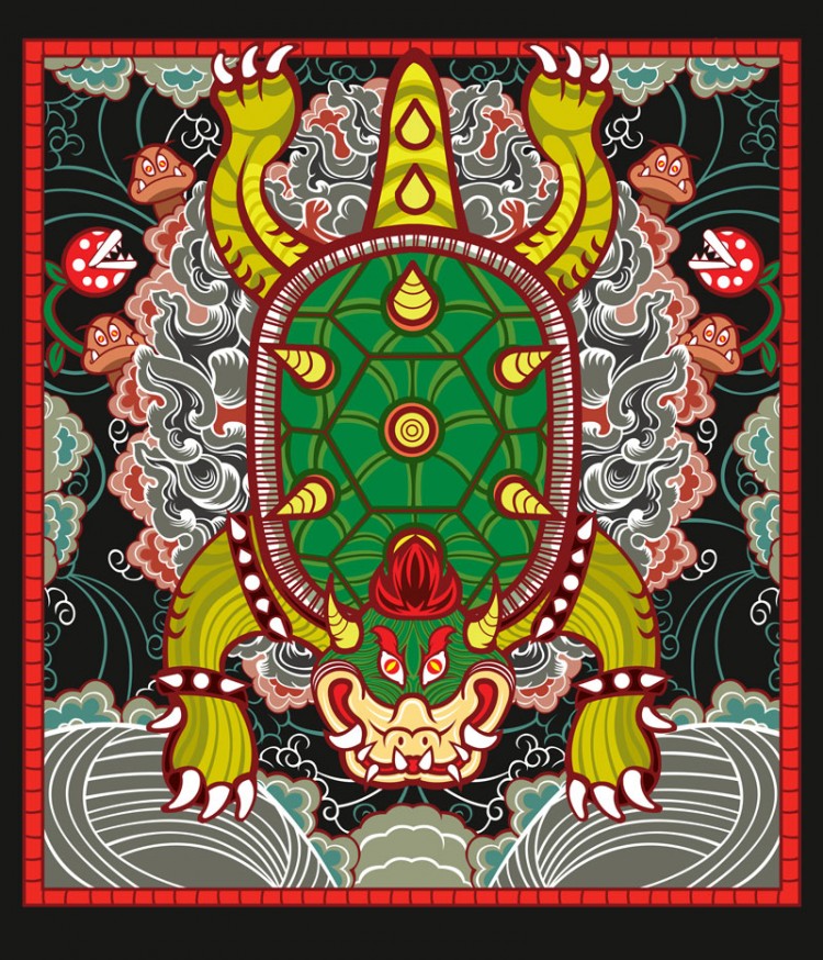 Kingdomofbowser 750x874 The Old School Video Game Show Level 2 at Gallery 1988 Oct 26th