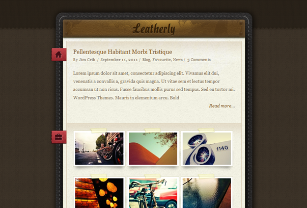 30 New Free WordPress Themes for October Leatherly 30 New Free WordPress Themes for October