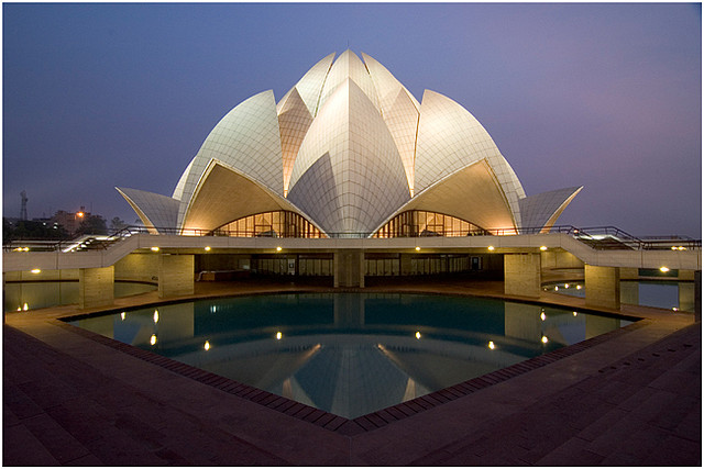 Lotus Temple in New Delhi 15 Most Creative Buildings Around The World