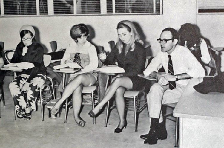 Mini Skirts in the Classroom in the Past Mini Skirts in the Classroom in the Past 1 750x495 Mini Skirts in the Classroom in the Past