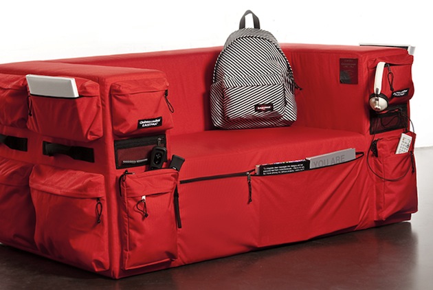 Eastpak and Quinze & Milans Denim Pocket Sofa