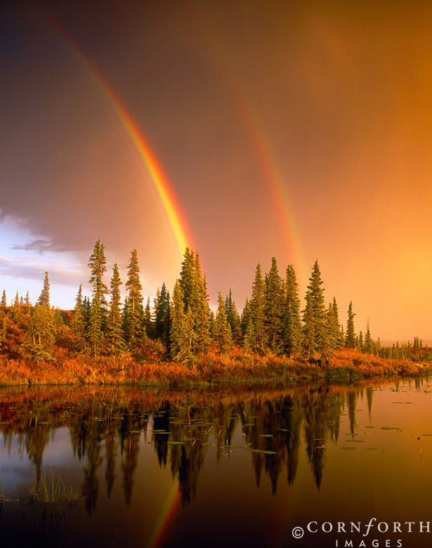 Stormy Double Rainbow Sunset 1 by Jon Cornforth 20+ Gorgeous Rainbow Photography Examples