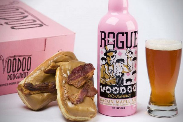 Voodoo Doughnut Bacon Maple Brown Ale Voodoo Doughnut Bacon Maple Ale by Rogue Ales11 Voodoo Doughnut Bacon Maple Brown Ale