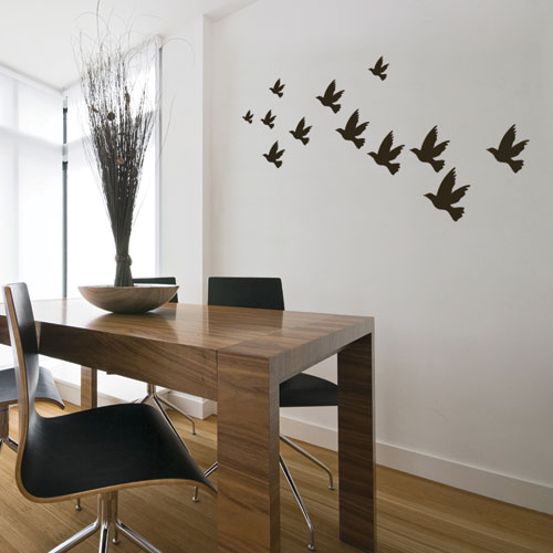 Wall Decal Flock of Birds SL819 DIY Wall Decals: Kiss Your Boring Walls Goodbye