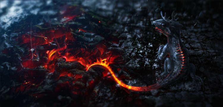 Where dragons are born by cat meff 750x363 20 Mind Blowing Photo Manipulation Examples V4