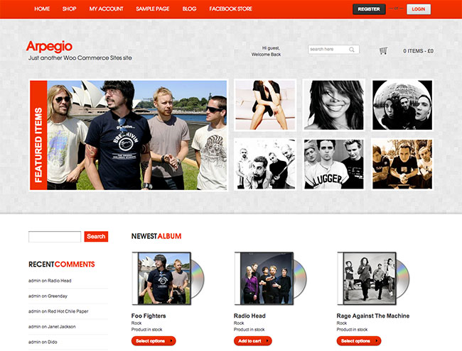 9 Responsive WooCommerce Themes arpegio 9 Responsive WooCommerce Themes