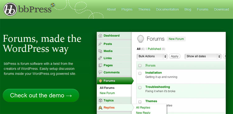 Top 7 WordPress Forum Plugins bbpress wordpress Top 7 WordPress Forum Plugins