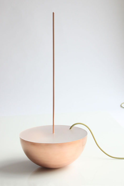 Copper lamp by Sebastian Goldschmidtböing boeing 2 Copper lamp by Sebastian Goldschmidtböing