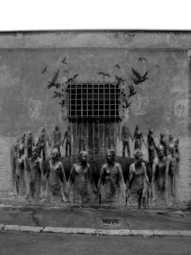 borondo streetart 02 Streetart: Classic Murals and Pieces by Borondo