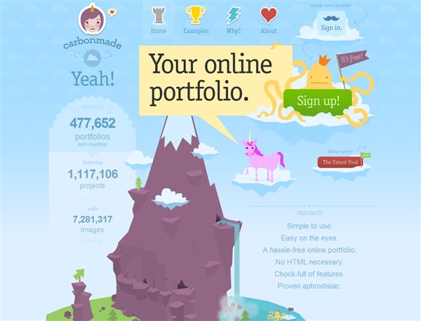 30+ Impressive Blue Web Designs carbonmade 30+ Impressive Blue Web Designs