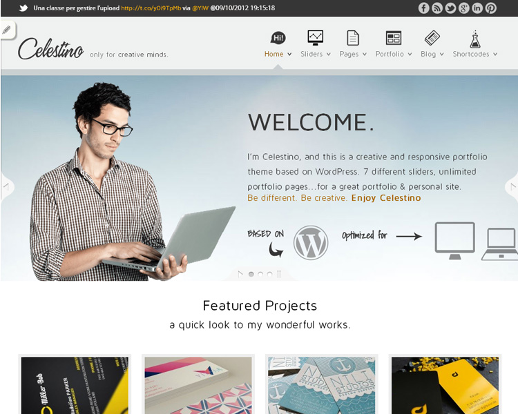 35+ Fresh WordPress Portfolio Themes celestino3 35+ Fresh WordPress Portfolio Themes