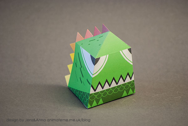 Papercraft Monsters by Jens&Anna cruncher 3 4 s Papercraft Monsters by Jens&Anna