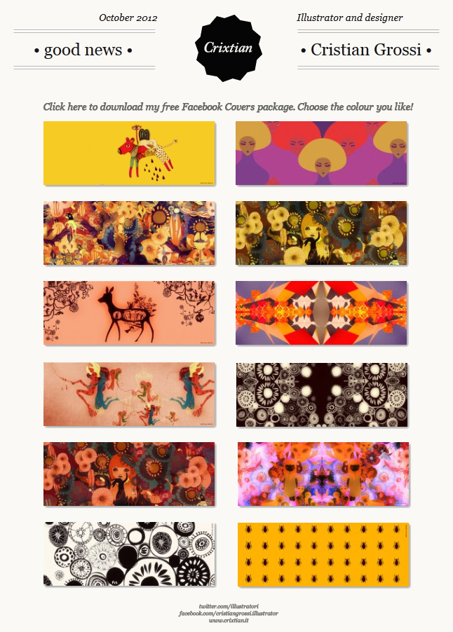 Free colourful illustrated Facebook diary covers! facebook cover templates free wallpaper Free colourful illustrated Facebook diary covers!
