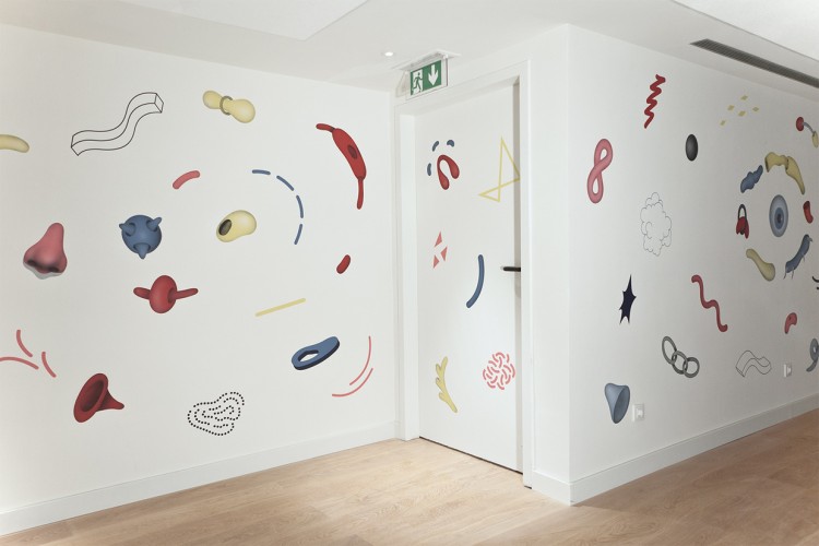 Hotel “Bit” Mural by Dopludó Collective hotel bit barcelona mural b dopludó collective gessato 5 750x500 Hotel “Bit” Mural by Dopludó Collective