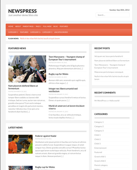Newspress Magazine Wordpress theme newspress Newspress Magazine Wordpress theme