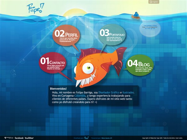 30+ Impressive Blue Web Designs piipe 30+ Impressive Blue Web Designs
