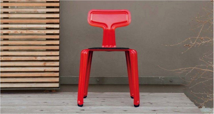 pressed red balcony 2 750x400 Nils Holger Moormann furniture: creative and functional