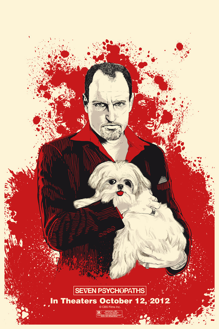 seven psychopaths poster woody harrelson chris thornley Seven Psychopaths