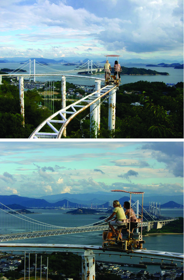 Pedal Powered Roller Coaster skycycle 01 Pedal Powered Roller Coaster