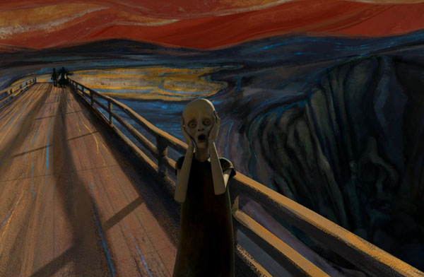 Animation of Munch’s “The Scream” the scream by sebastian cosor 1 Animation of Munch’s “The Scream”