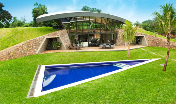 Two Homes Built Into the Landscape in Paraguay Two Homes Built Into the Landscape in Paraguay