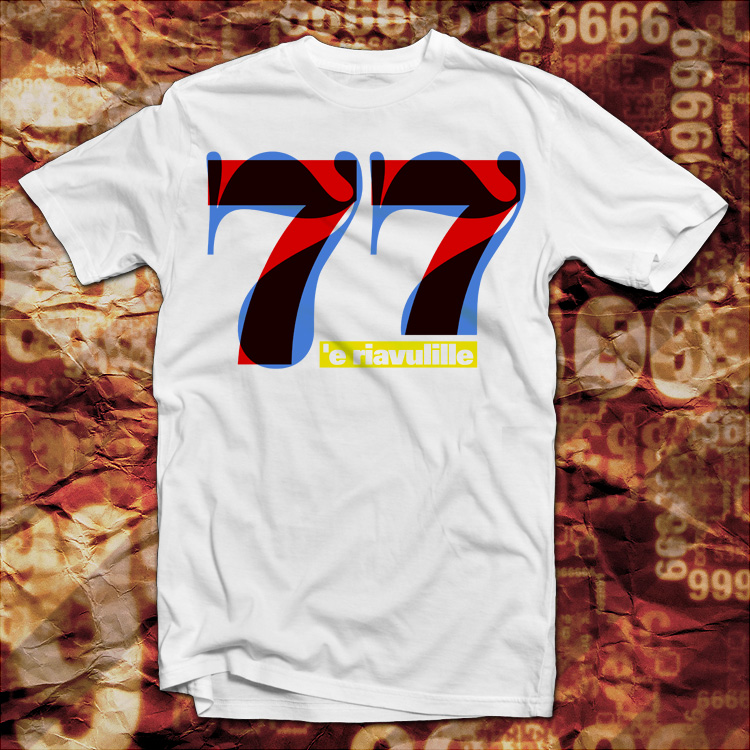 77 e riavulille t shirt (devils). Neapolitan Smorfia collection vintage smorfia napoletana 77 e riavulille 77 e riavulille t shirt (devils). Neapolitan Smorfia collection