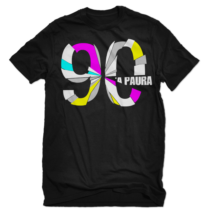 90 a paura t shirt (fear). Neapolitan Smorfia collection vintage smorfia napoletana 90 a paura w 90 a paura t shirt (fear). Neapolitan Smorfia collection