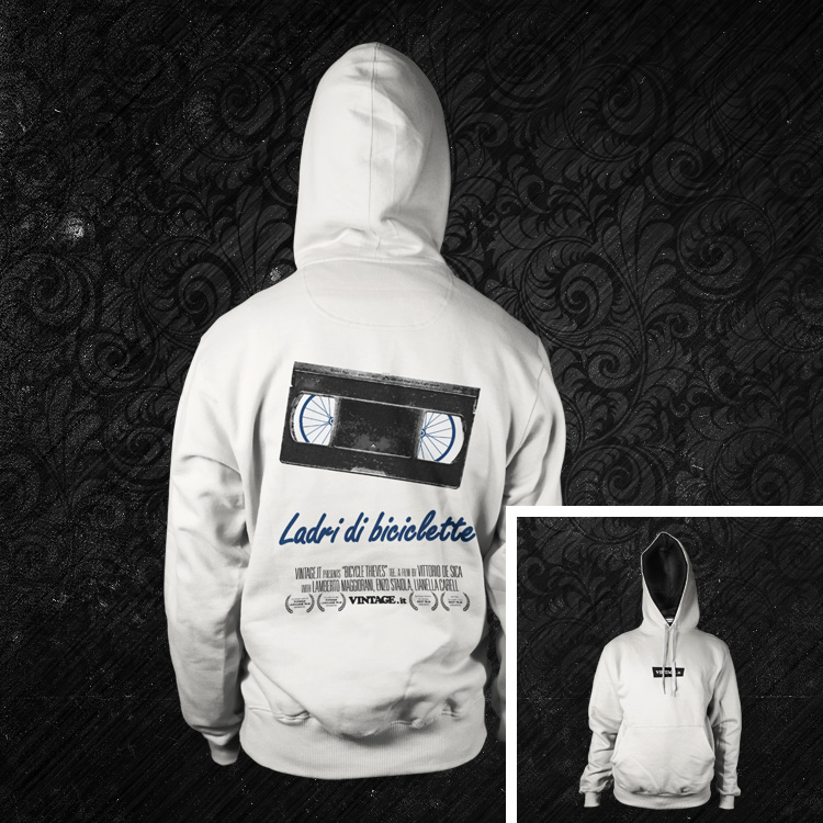 Ladri di biciclette (bicycle thieves) hoodie VHS movies collection vintage vhs ladri di biciclette hoodie Ladri di biciclette (bicycle thieves) hoodie VHS movies collection