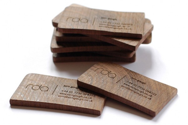 wood card 03 40 Creative Wooden Business Cards Inspiration