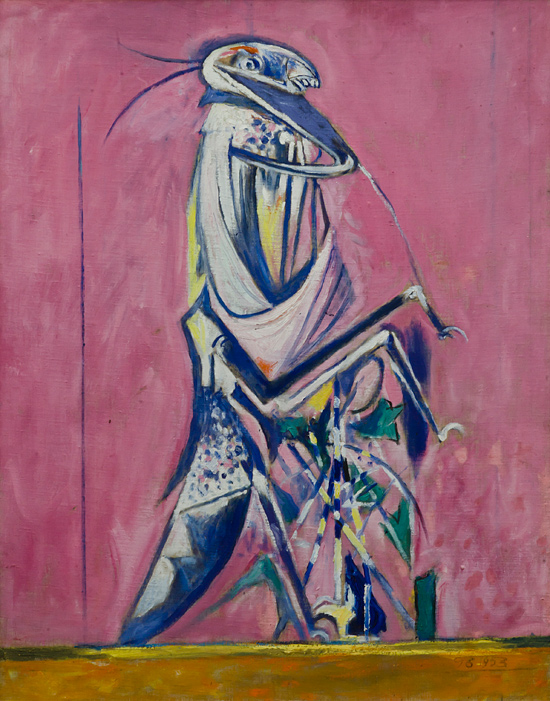 01 Graham Sutherland Mantis 1953 olio su tela riportata su faesite SUTHERLAND   The painter who unmasked nature