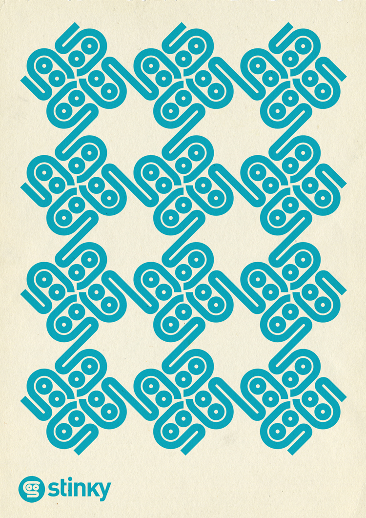 9 small Stinky Socks brand identity